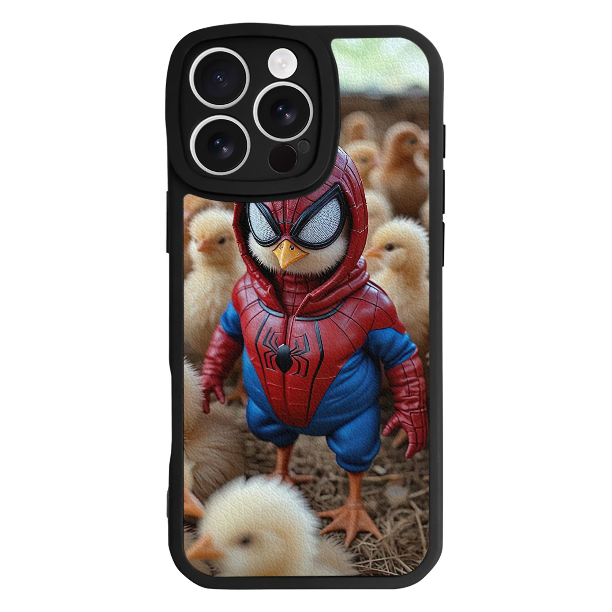 Spider Man スパイダーマン 【iPhone 16シリーズ対応】シリコンスマホケース（レザー調） 材質：シリコン
